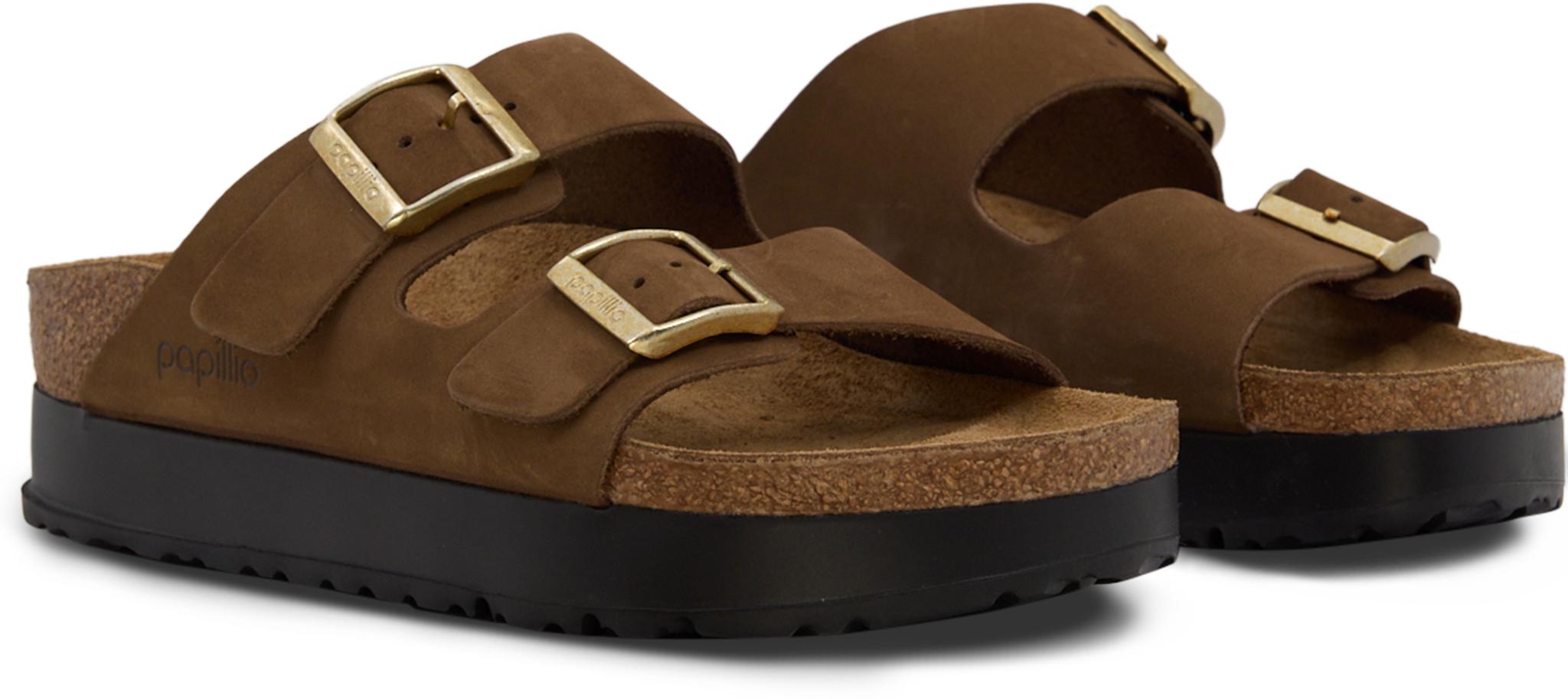 Product gallery image number 6 for product Arizona Flex Platform Nubuck Leather Sandals [Narrow] - Women's