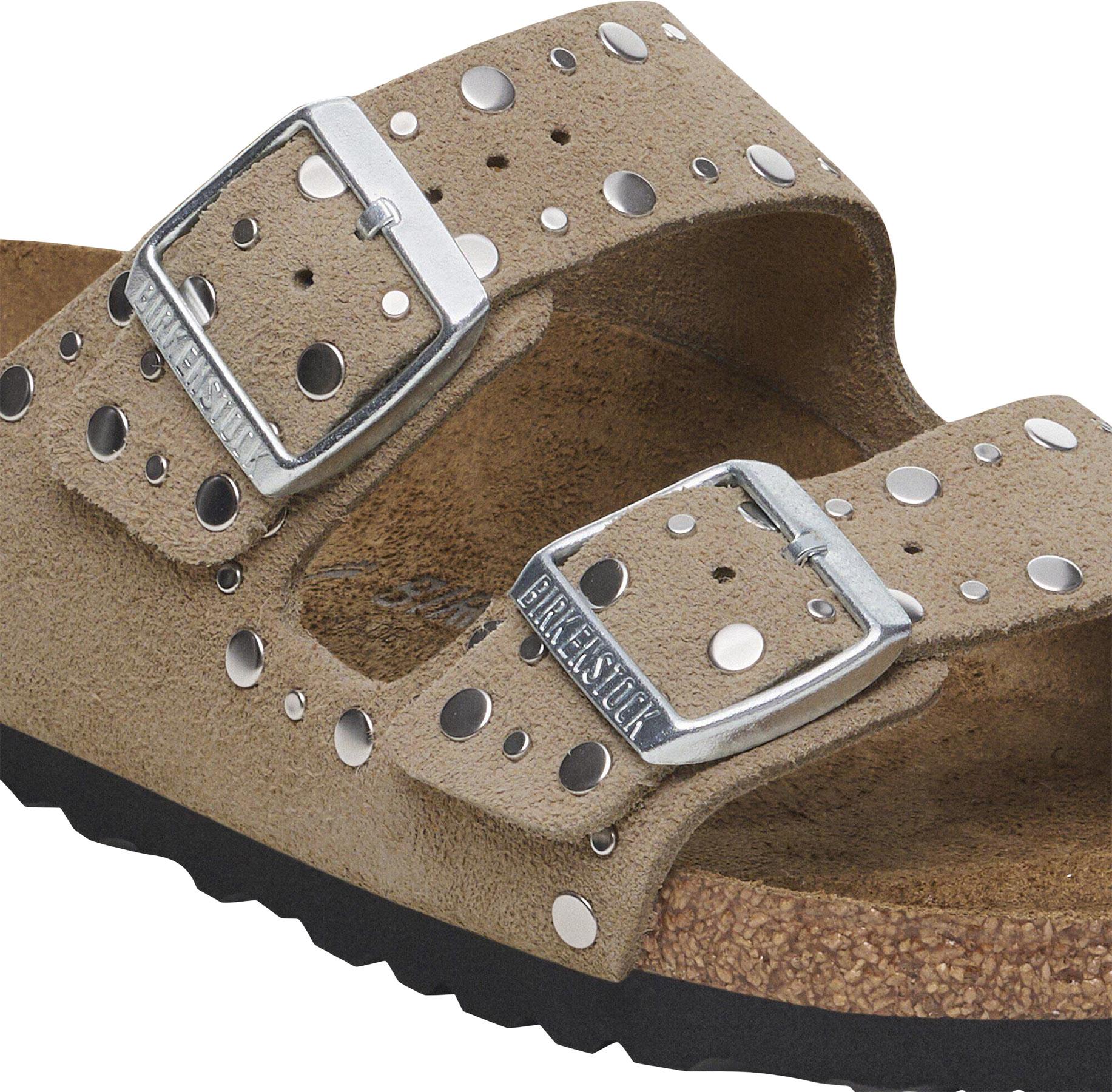 Product gallery image number 6 for product Arizona Rivets Suede Leather Sandals [Regular] - Women's