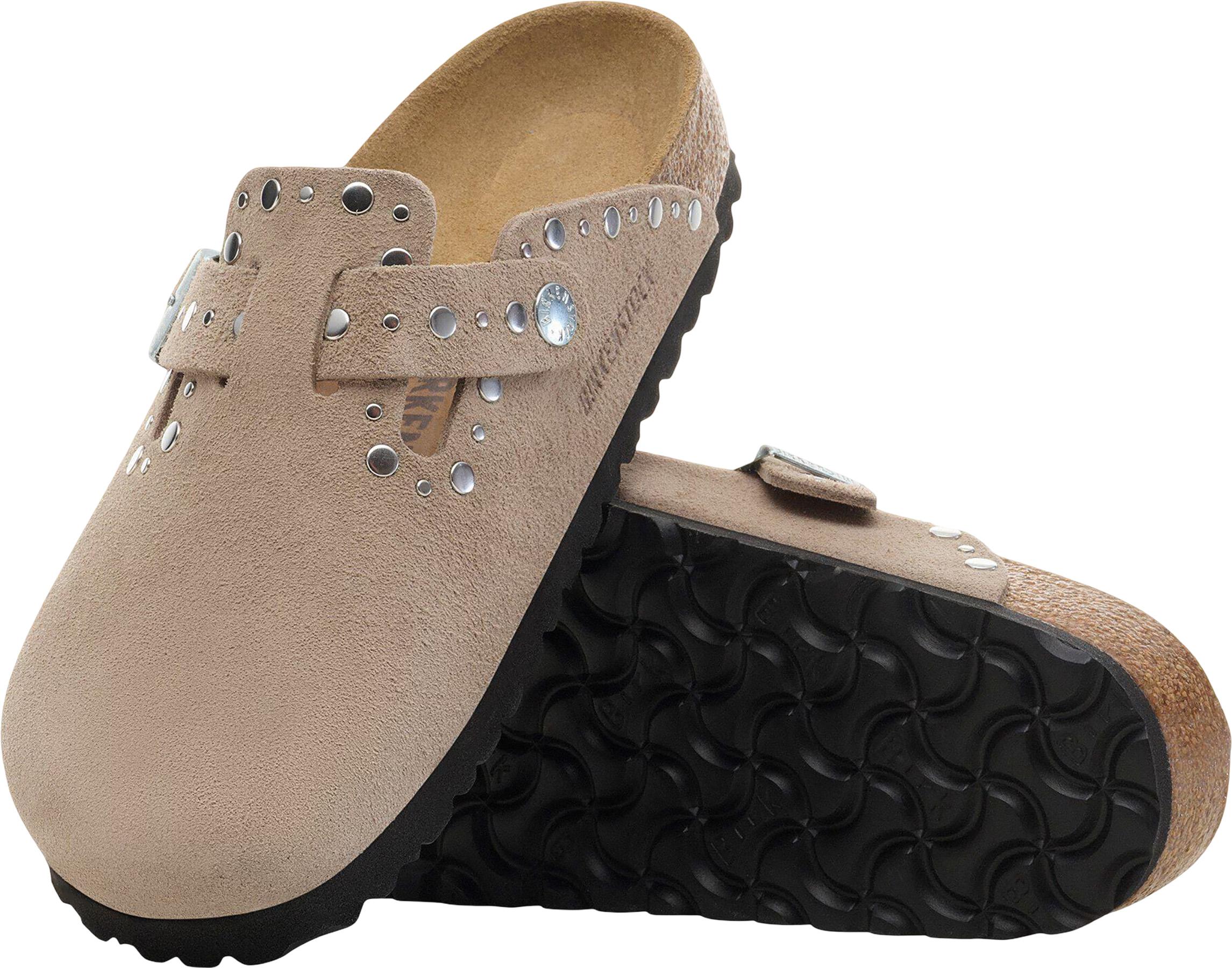 Numéro de l'image de la galerie de produits 4 pour le produit Sabot en cuir suède Boston Rivets [Étroite] - Femme