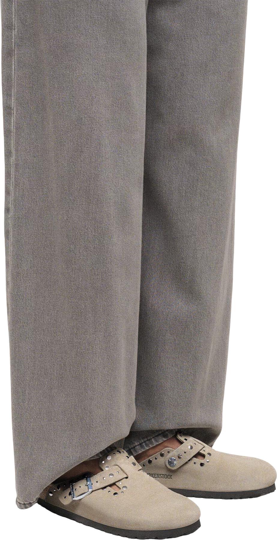Numéro de l'image de la galerie de produits 5 pour le produit Sabot en cuir suède Boston Rivets [Étroite] - Femme