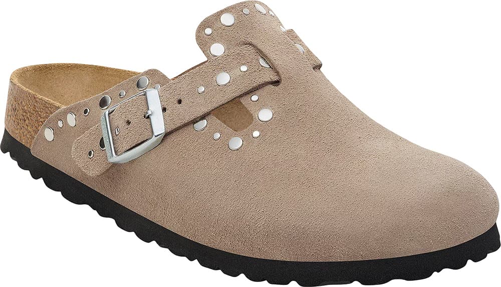 Numéro de l'image de la galerie de produits 6 pour le produit Sabot en cuir suède Boston Rivets [Étroite] - Femme