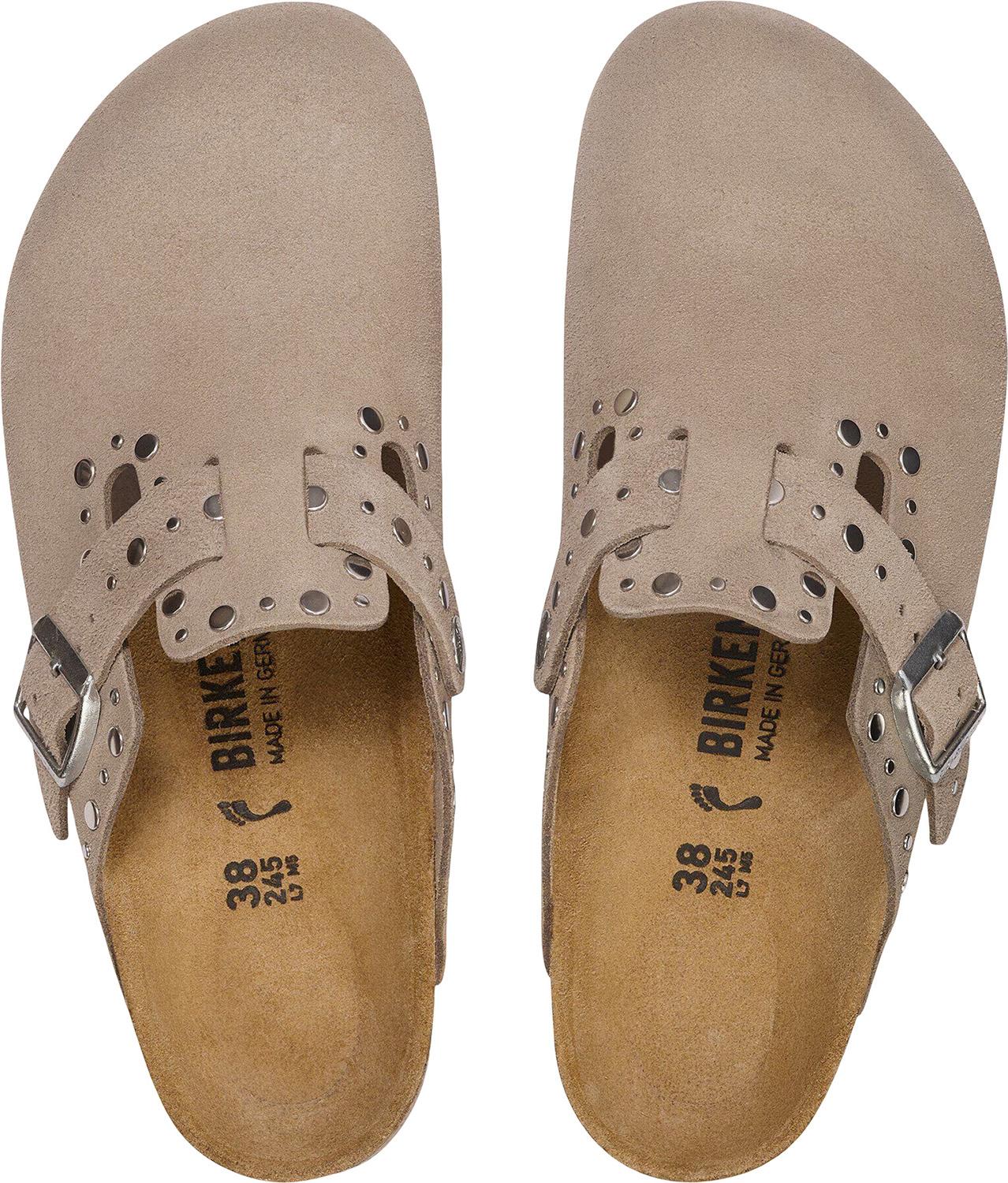Numéro de l'image de la galerie de produits 8 pour le produit Sabot en cuir suède Boston Rivets [Étroite] - Femme