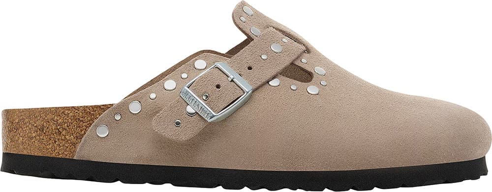 Image de produit pour Sabot en cuir suède Boston Rivets [Étroite] - Femme