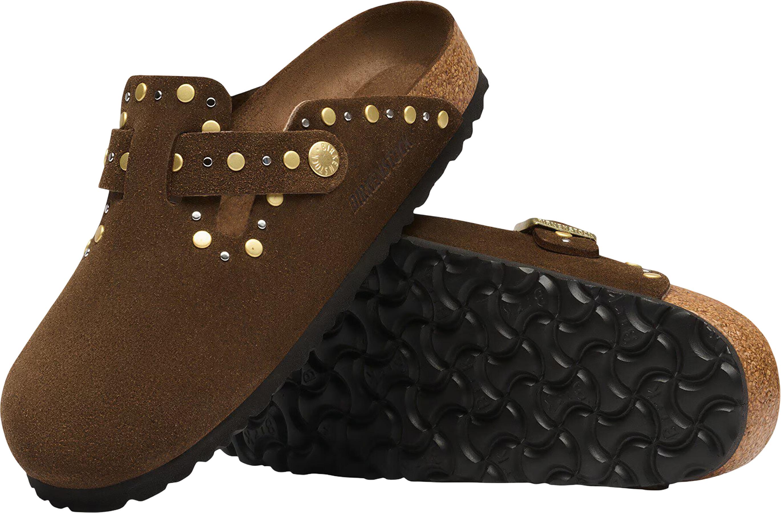 Numéro de l'image de la galerie de produits 4 pour le produit Sabot en cuir suède Boston Rivets [Étroite] - Femme