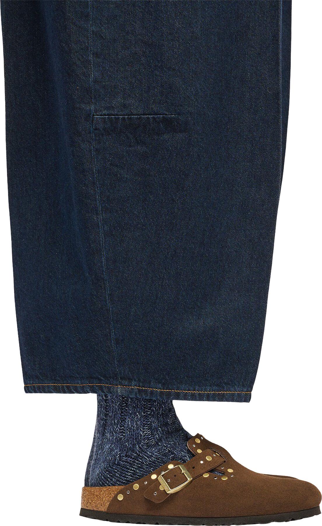 Numéro de l'image de la galerie de produits 5 pour le produit Sabot en cuir suède Boston Rivets [Étroite] - Femme