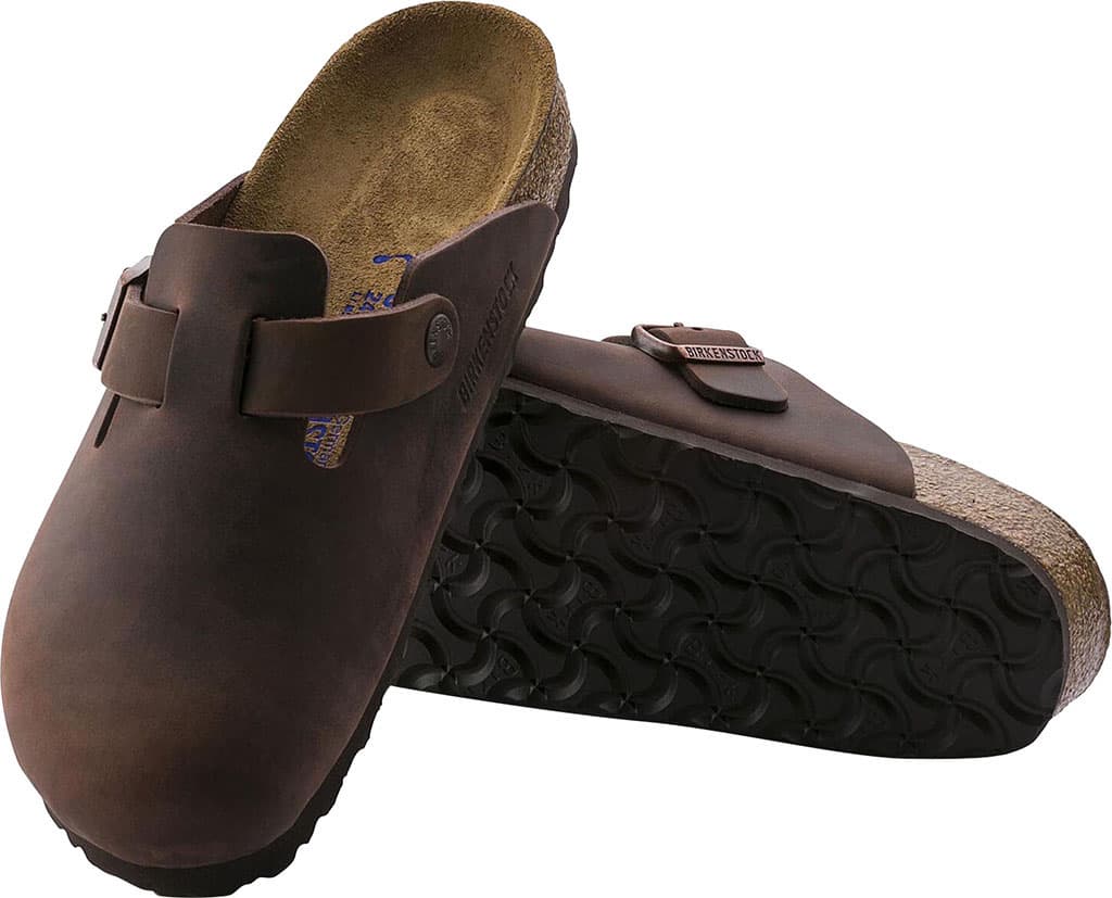 Product gallery image number 7 for product Boston Soft Footbed Oiled Leather Mules - Unisex