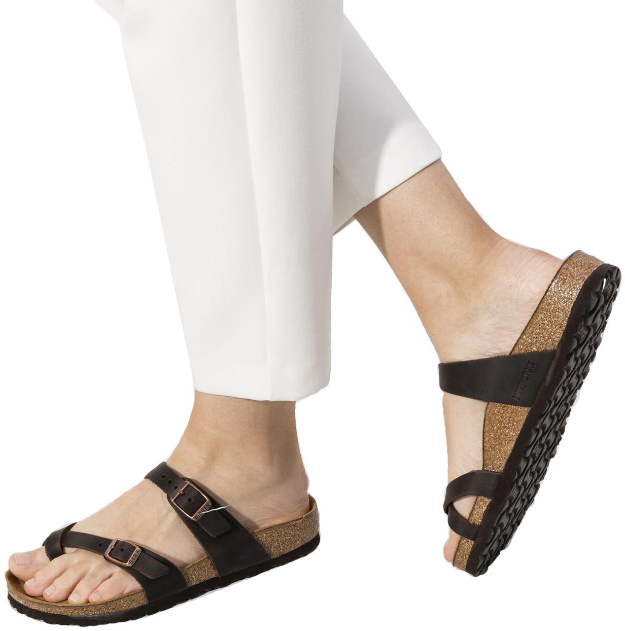 Product gallery image number 2 for product Mayari Oiled Leather Sandals - Women's