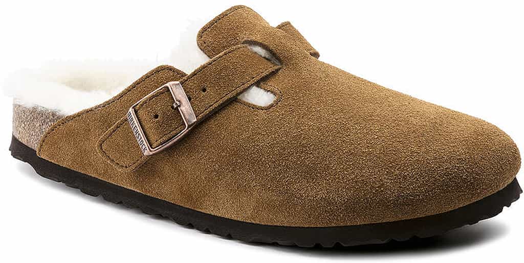 Product image for Boston Shearling Suede Leather Mules - Unisex