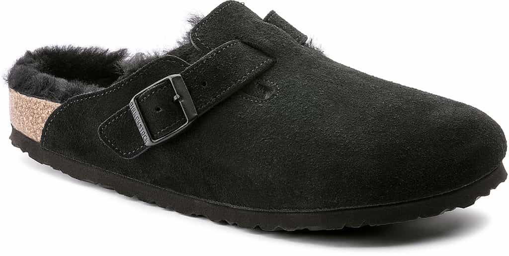 Product image for Boston Shearling Suede Leather Mules [Narrow] - Women's
