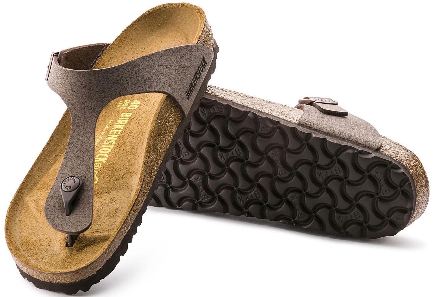 Product gallery image number 2 for product Gizeh Birko-Flor Nubuck Sandals [Narrow] - Women's