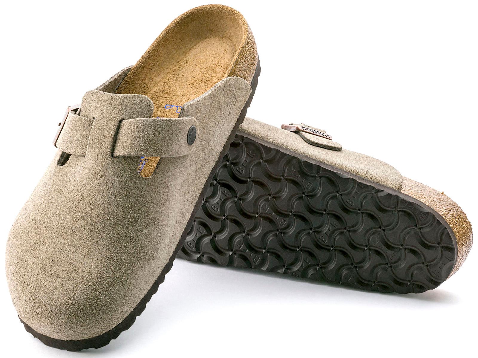 Product gallery image number 6 for product Boston Soft Footbed Suede Core Leather Mules - Unisex