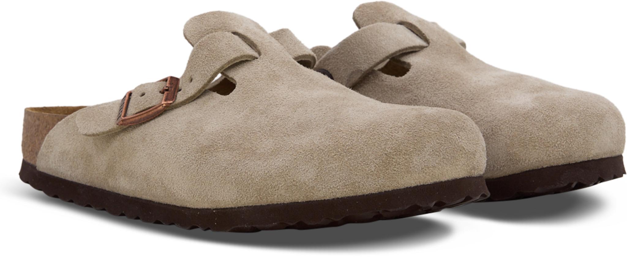 Product gallery image number 2 for product Boston Soft Footbed Suede Core Leather Mules - Unisex