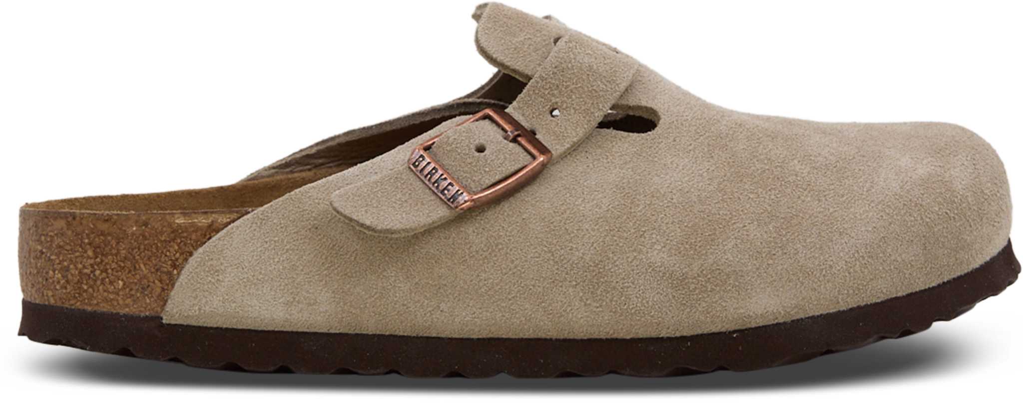 Product image for Boston Soft Footbed Suede Core Leather Mules - Unisex