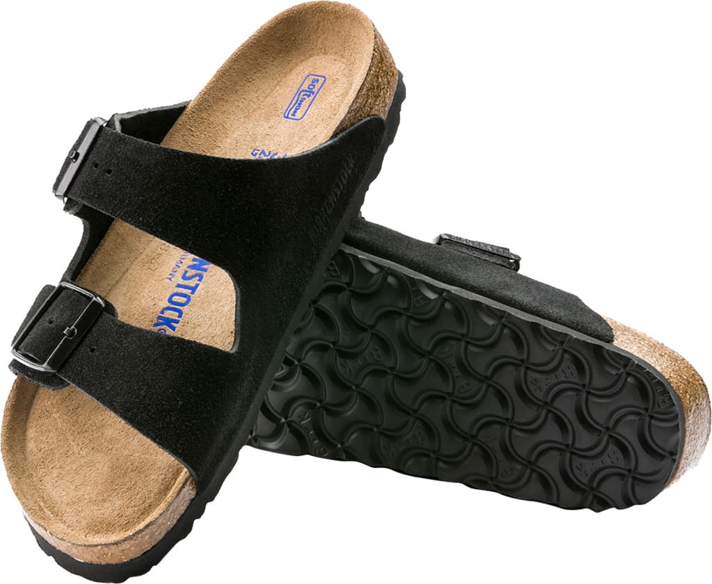 Product gallery image number 3 for product Arizona Soft Footbed Suede Leather Sandals [Narrow] - Unisex
