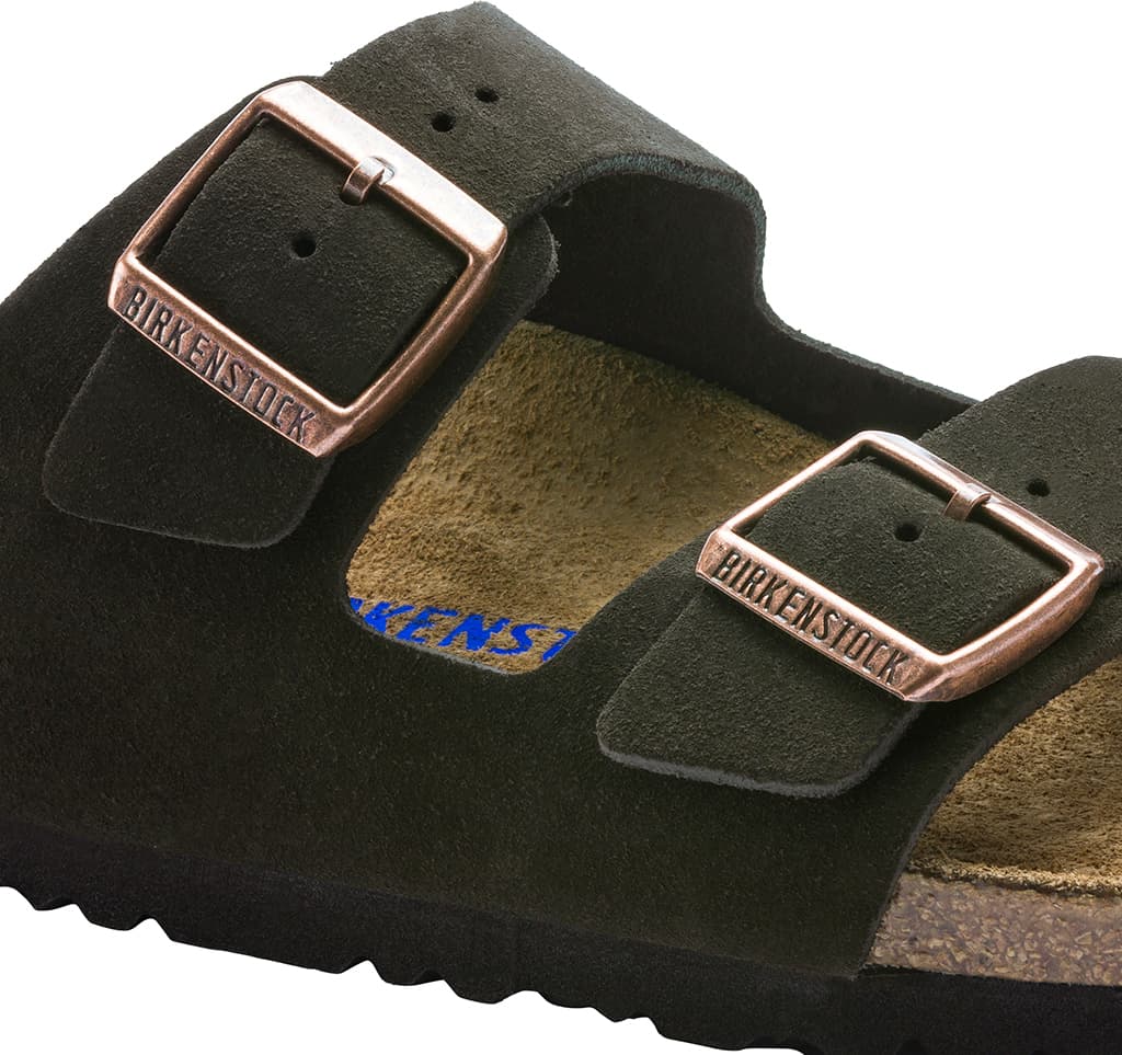 Product gallery image number 6 for product Arizona Soft Footbed Suede Leather Sandals [Narrow] - Unisex