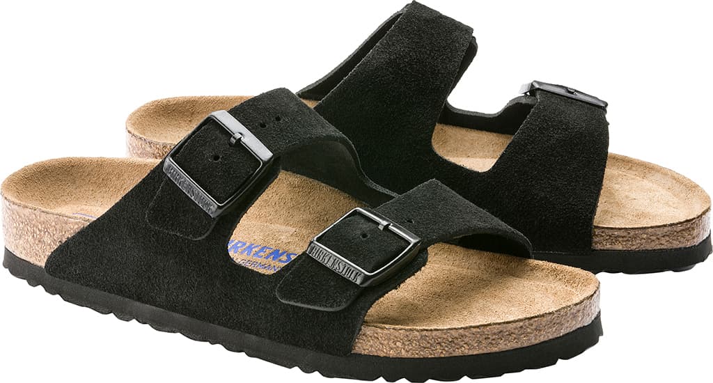 Product gallery image number 5 for product Arizona Soft Footbed Suede Leather Sandals [Narrow] - Unisex