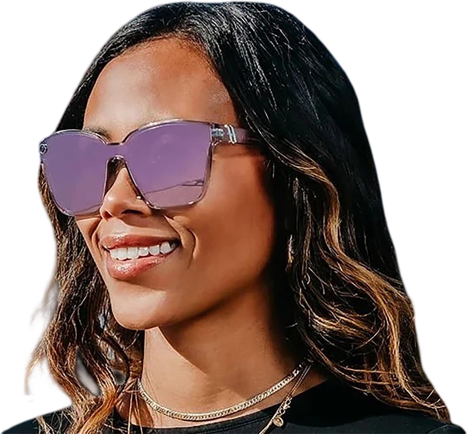 Product gallery image number 6 for product Lunettes de soleil Buttertron - Gloss Crystal Gray - Verres Polarized Rose Gold Mirror - Unisexe