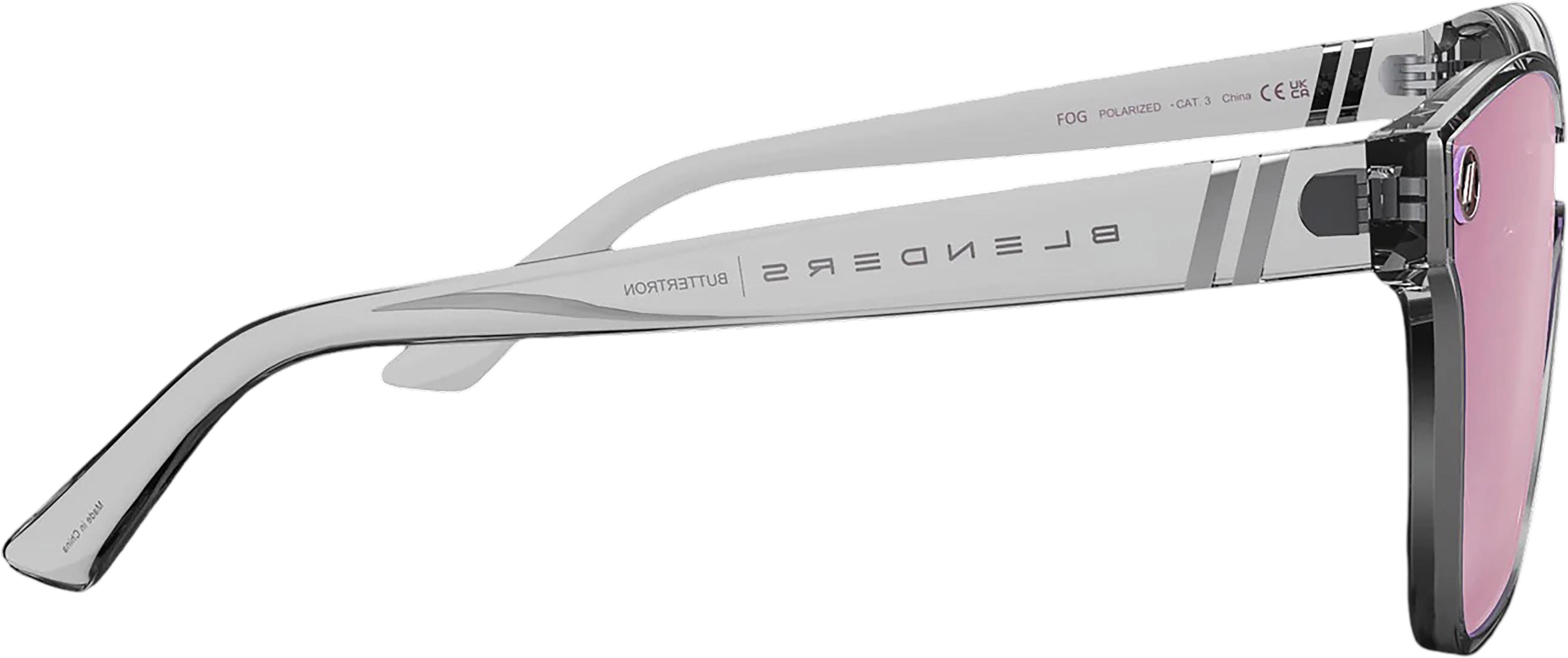 Product gallery image number 7 for product Lunettes de soleil Buttertron - Gloss Crystal Gray - Verres Polarized Rose Gold Mirror - Unisexe