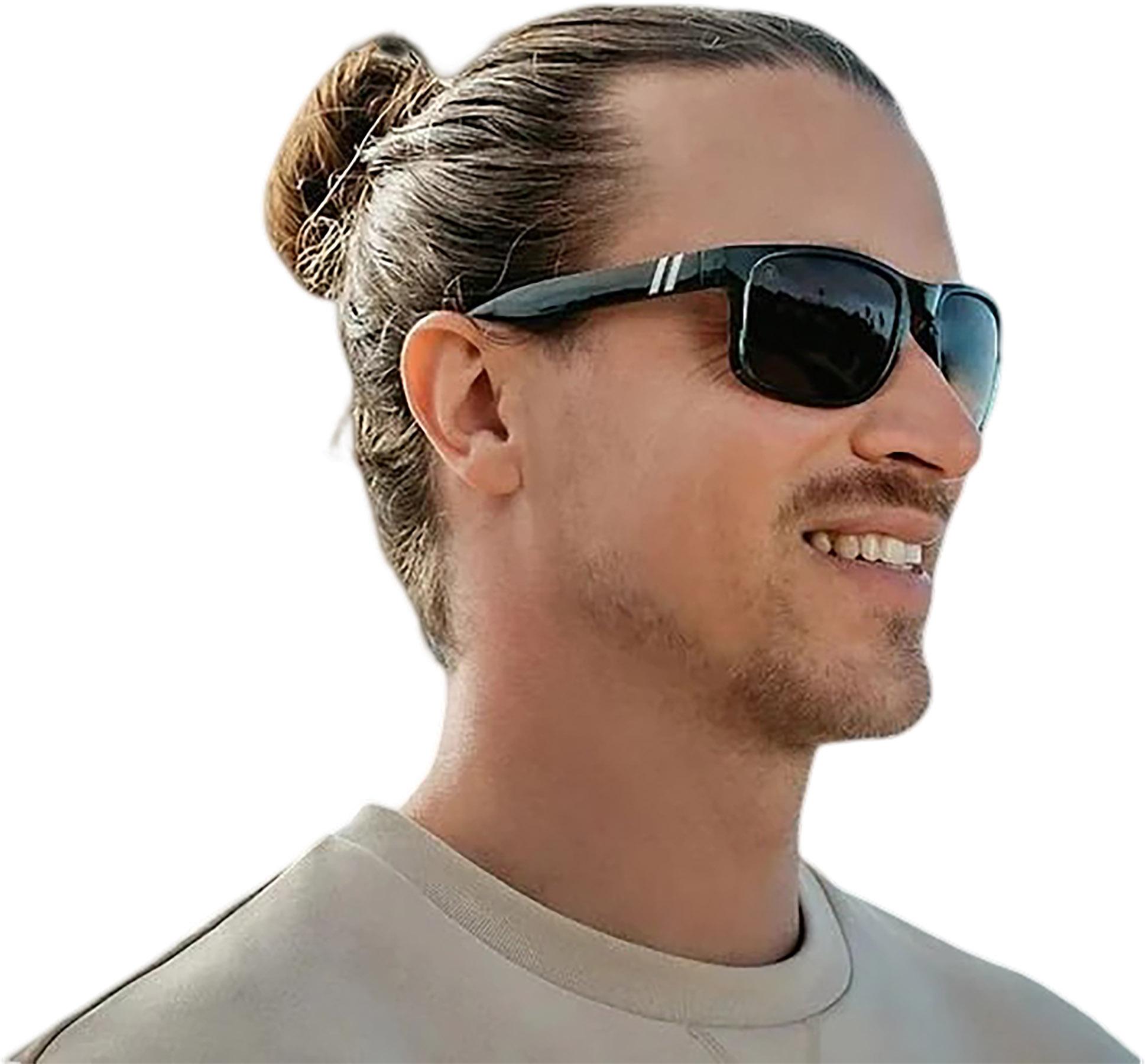 Product gallery image number 4 for product Lunettes de soleil Canyon - Gloss Crystal Green - Verres Polarized Amber - Homme