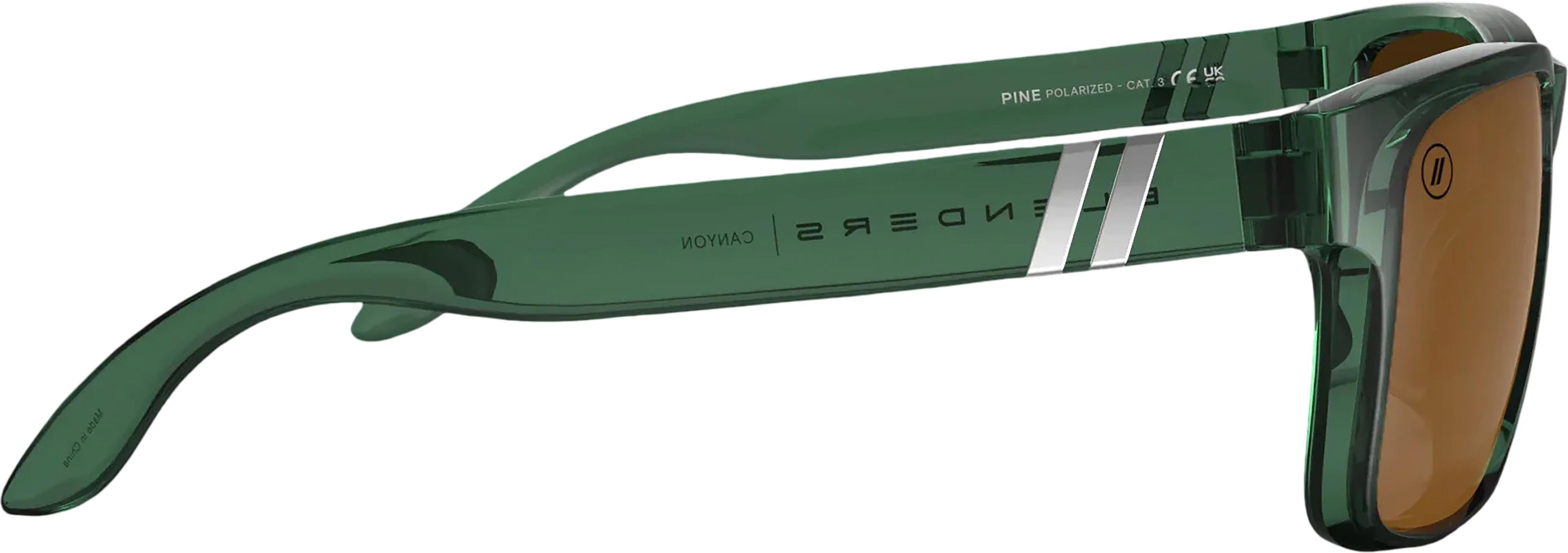 Product gallery image number 6 for product Lunettes de soleil Canyon - Gloss Crystal Green - Verres Polarized Amber - Homme