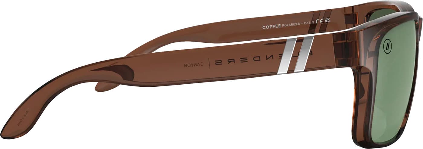Product gallery image number 6 for product Canyon Coffee Sunglasses - Gloss Crystal Brown - G15 Polarized Lens - Men's