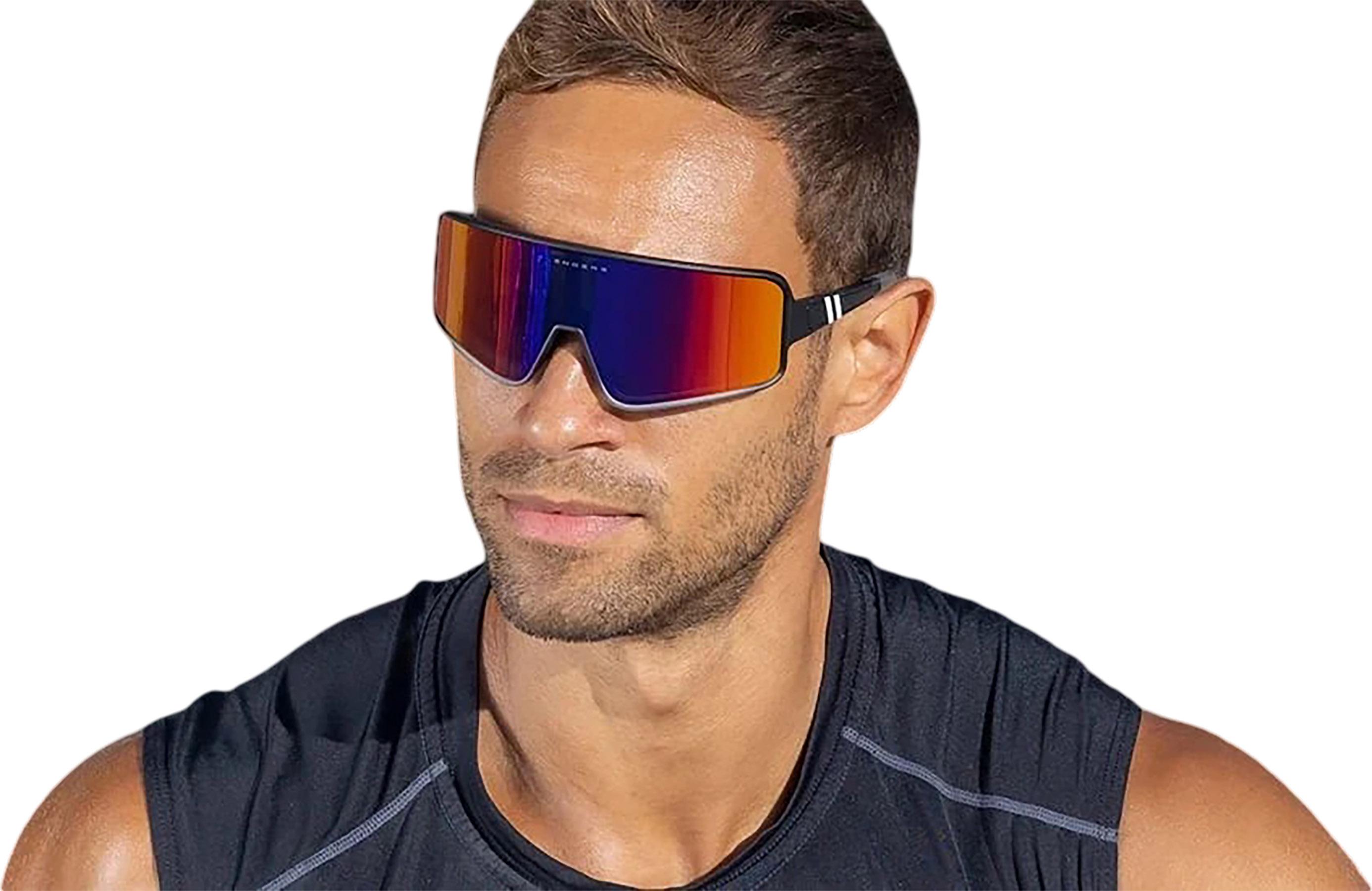 Product gallery image number 6 for product Lunettes de soleil Eclipse Phantom Boss - Black - Verres polarisées Blue Rainbow - Unisexe