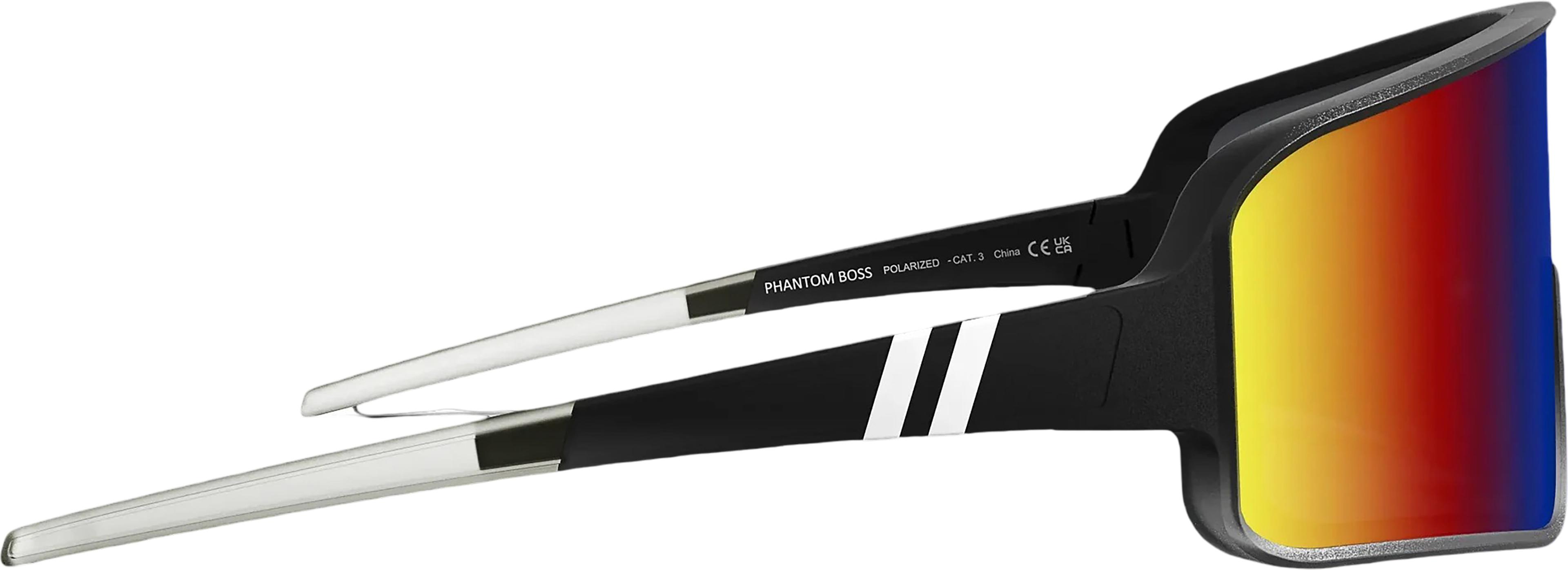 Product gallery image number 8 for product Lunettes de soleil Eclipse Phantom Boss - Black - Verres polarisées Blue Rainbow - Unisexe