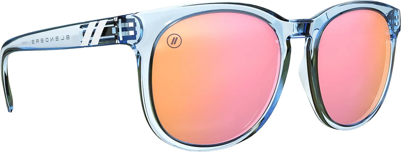 Product gallery image number 5 for product H Series Pacific Grace Sunglasses - Blue - Pink Polarized Lens - Women's