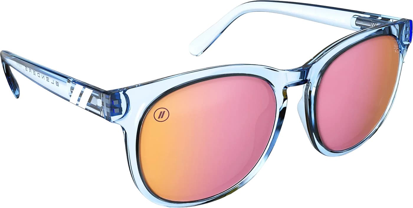 Product gallery image number 4 for product H Series Pacific Grace Sunglasses - Blue - Pink Polarized Lens - Women's