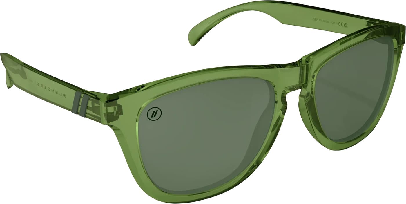 Product gallery image number 7 for product L Series Pine Sunglasses - Gloss Crystal Green - G15 Polarized Lens - Unisex