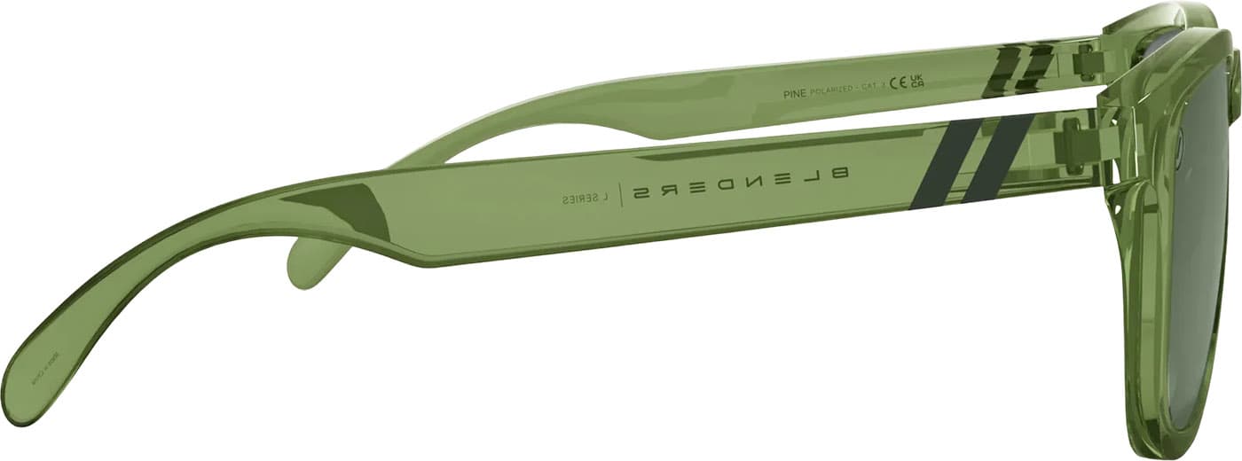 Product gallery image number 6 for product L Series Pine Sunglasses - Gloss Crystal Green - G15 Polarized Lens - Unisex