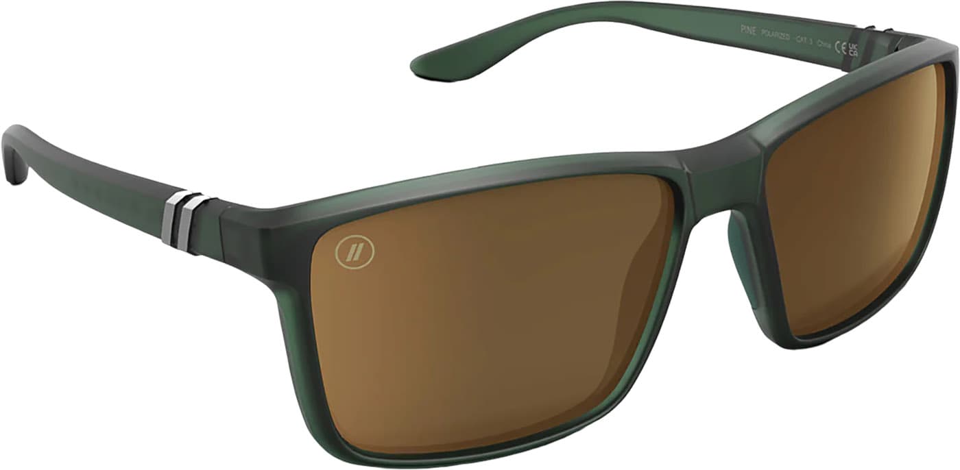 Product gallery image number 5 for product Mesa Pine Sunglasses - Matte Green - Amber Polarized Lens - Unisex
