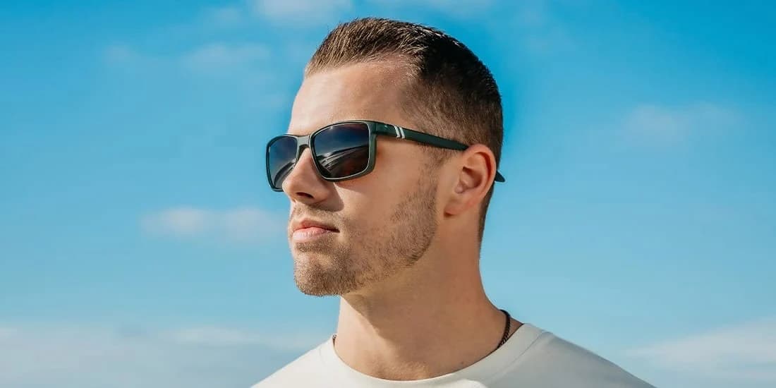 Product gallery image number 2 for product Mesa Pine Sunglasses - Matte Green - Amber Polarized Lens - Unisex