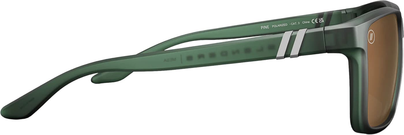 Product gallery image number 6 for product Mesa Pine Sunglasses - Matte Green - Amber Polarized Lens - Unisex