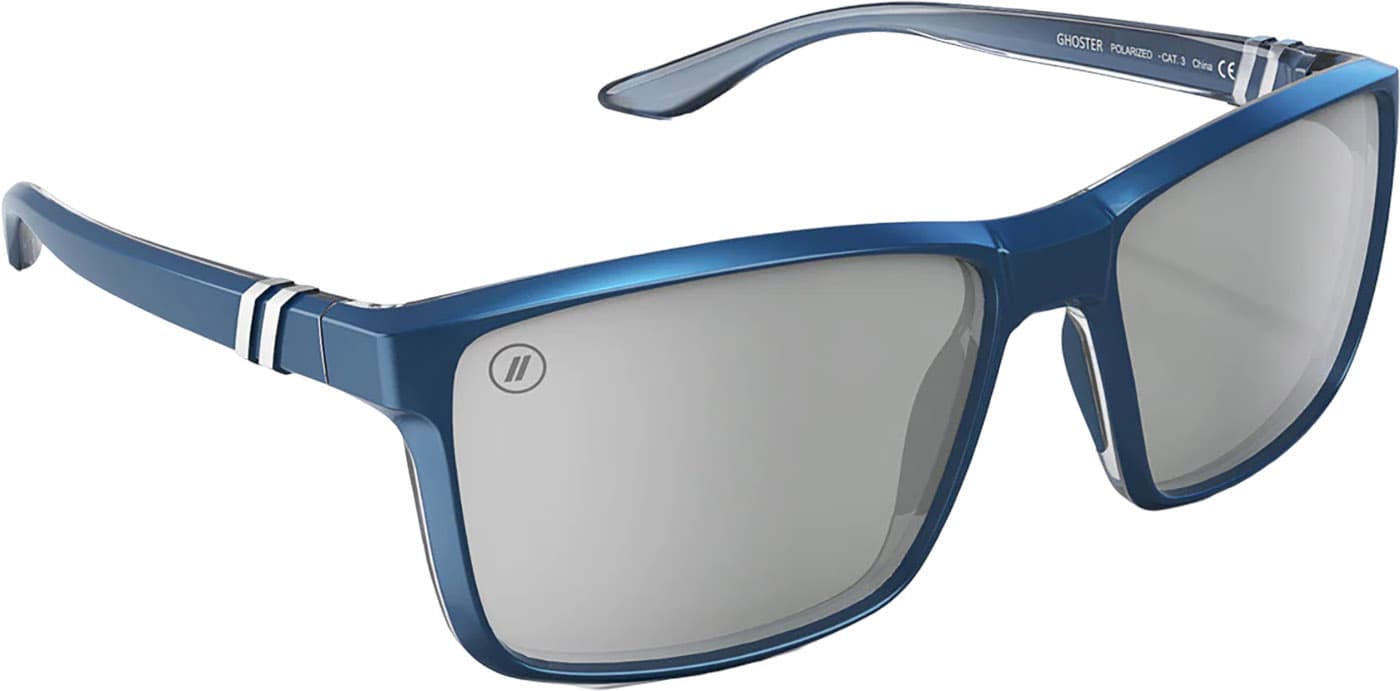 Product gallery image number 6 for product Mesa Ghoster Sunglasses - Blue - Platinum Polarized Lens - Unisex