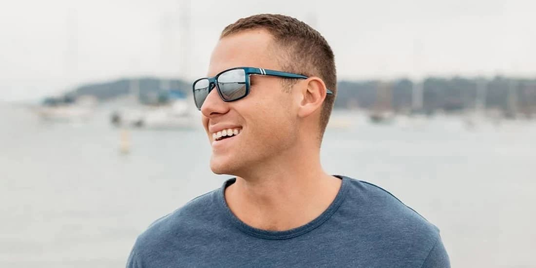 Product gallery image number 2 for product Mesa Ghoster Sunglasses - Blue - Platinum Polarized Lens - Unisex