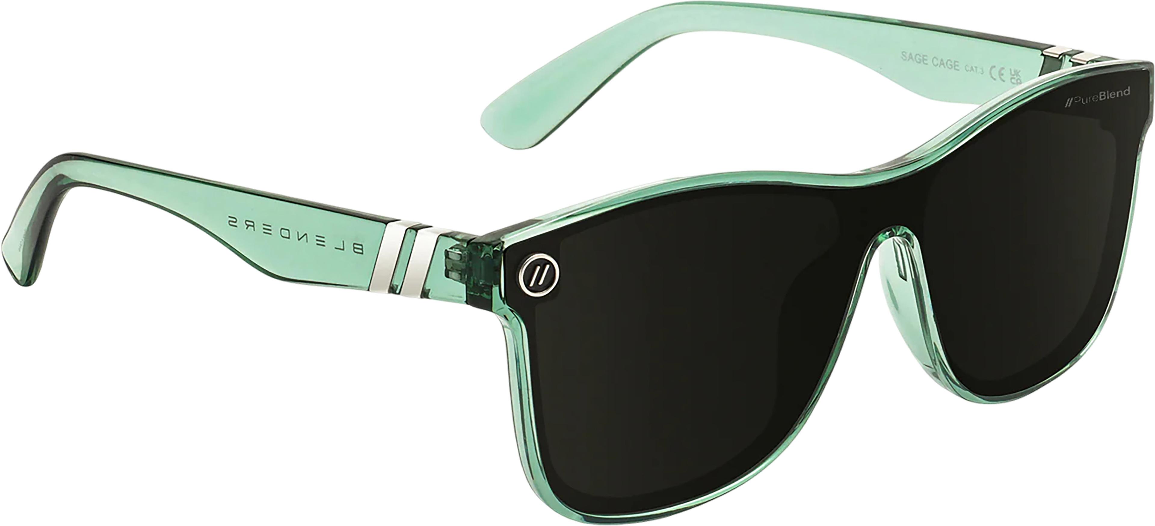 Numéro de l'image de la galerie de produits 5 pour le produit Lunettes de soleil Millenia X2 Sage Cage - Gloss Crystal Sage - Verres Smoke Polarized - Unisexe