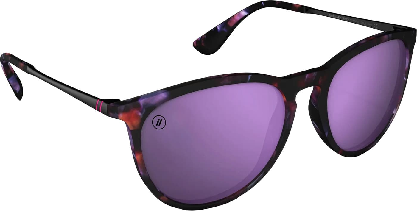 Product gallery image number 4 for product North Park Rosemary Beach Sunglasses - Purple Tortoise - Violet Polarized Lens - Women's