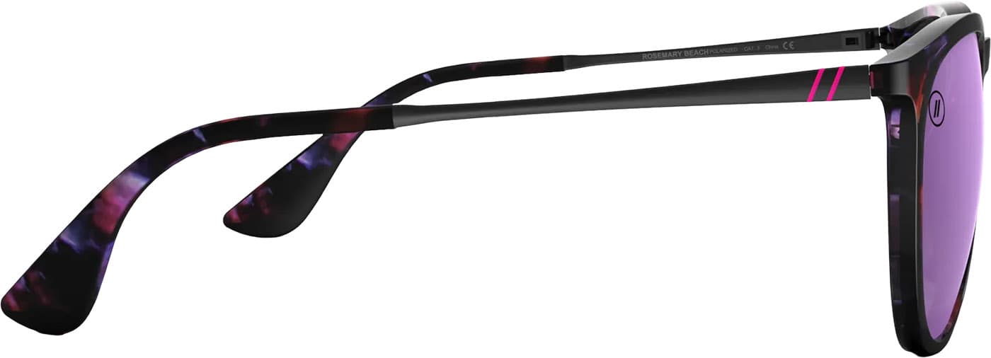 Product gallery image number 5 for product North Park Rosemary Beach Sunglasses - Purple Tortoise - Violet Polarized Lens - Women's