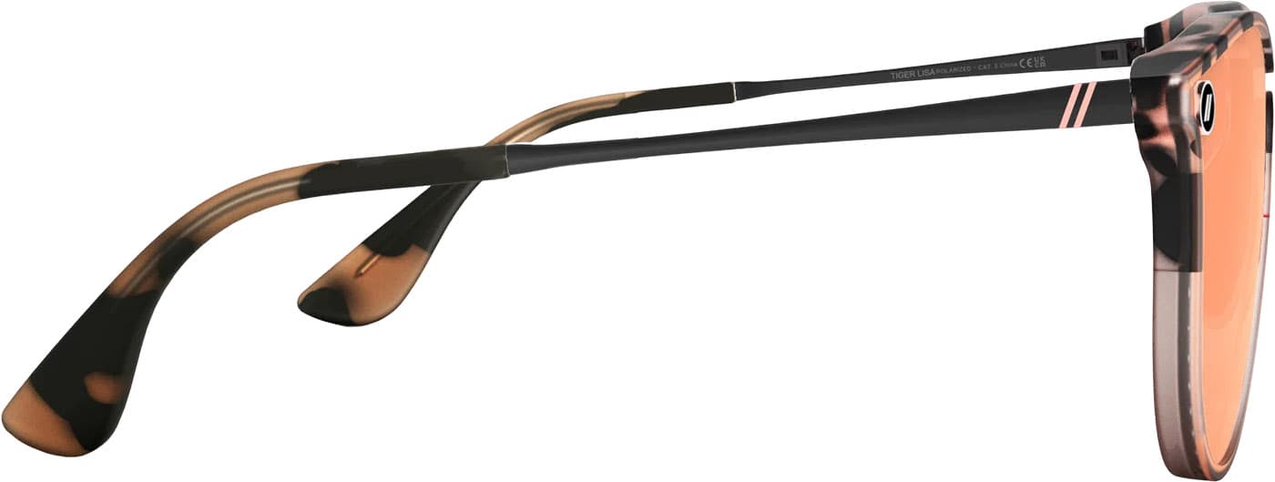 Product gallery image number 6 for product North Park X2 Tiger Lisa Sunglasses - Tortoise - Champagne Polarized Lens - Unisex