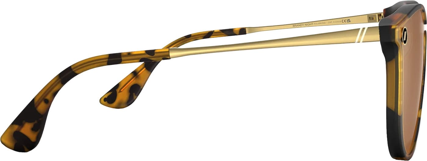 Product gallery image number 7 for product North Park X2 Brandy Night Sunglasses - Brown Tortoise - Yellow Polarized Lens - Unisex