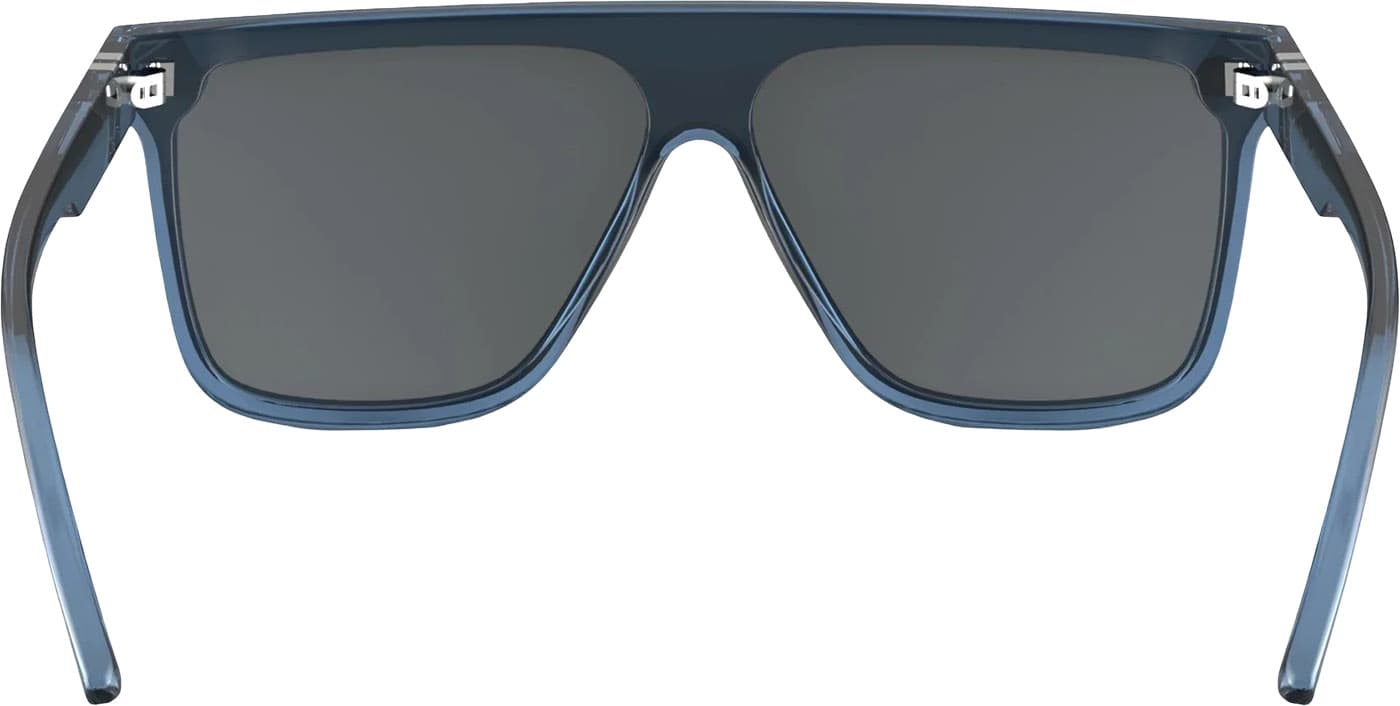 Product gallery image number 5 for product SciFi Deep Blue Sunglasses - Gloss Crystal Blue - Smoke Mirror Polarized Lens - Unisex
