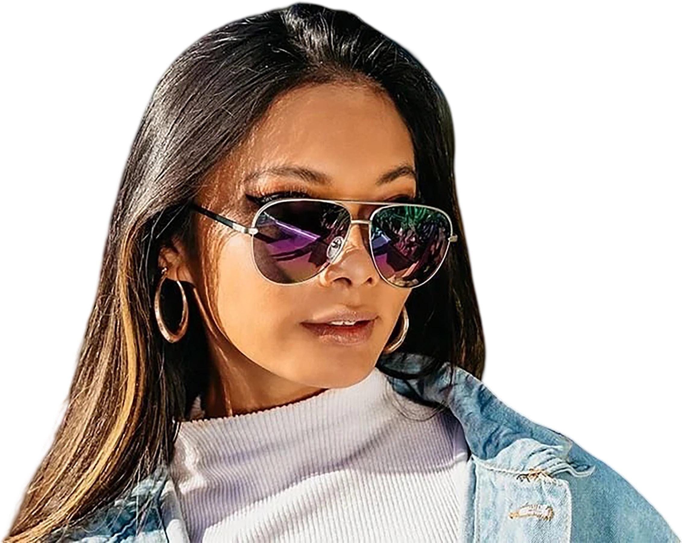 Product gallery image number 6 for product Lunettes de soleil Shadow Zero Gravity - Silver - Verres polarisées Rainbow Lavender - Unisexe
