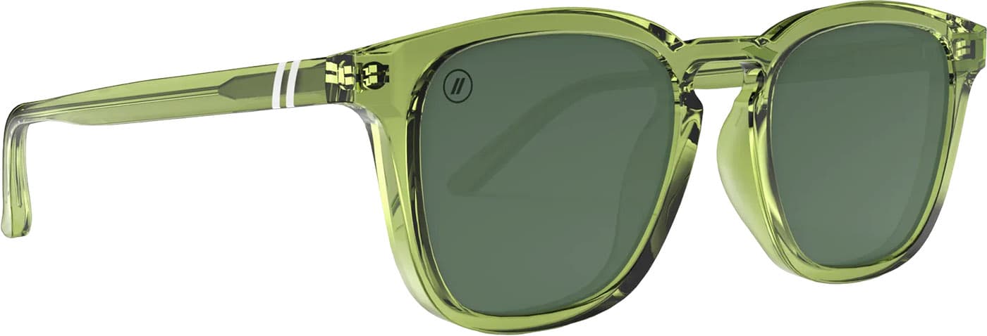 Product gallery image number 4 for product Sydney Pine Sunglasses - Gloss Crystal Green - G15 Polarized Lens - Unisex