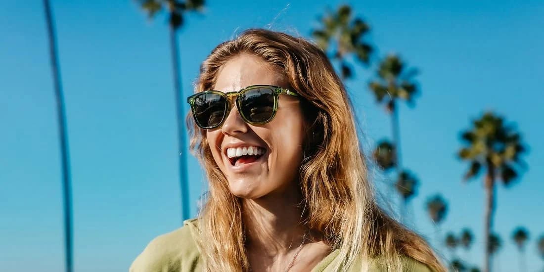 Product gallery image number 5 for product Sydney Pine Sunglasses - Gloss Crystal Green - G15 Polarized Lens - Unisex