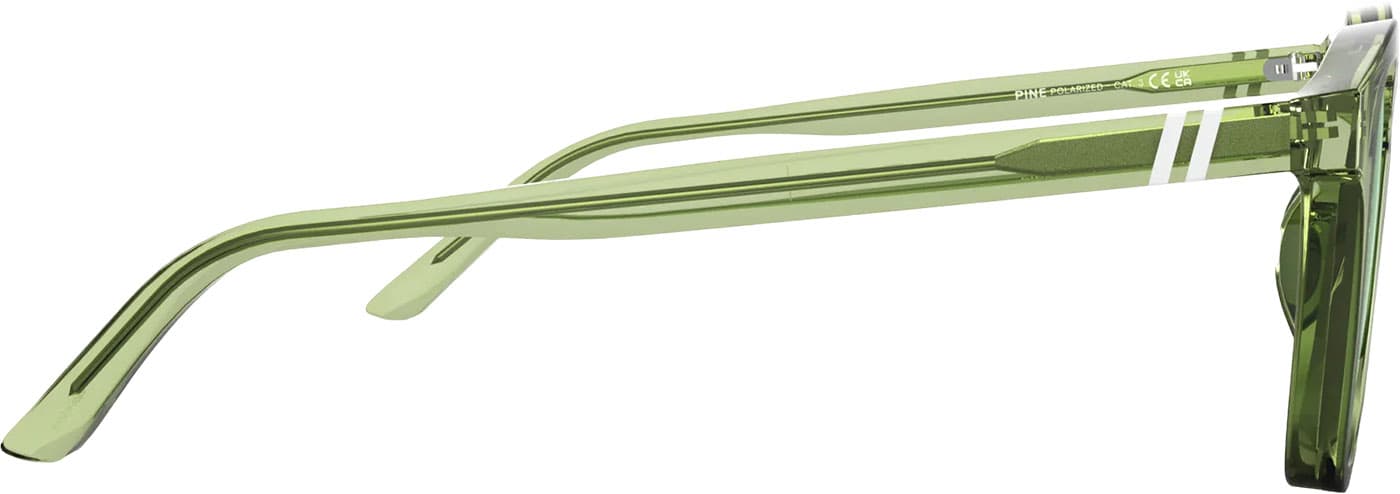 Product gallery image number 6 for product Sydney Pine Sunglasses - Gloss Crystal Green - G15 Polarized Lens - Unisex