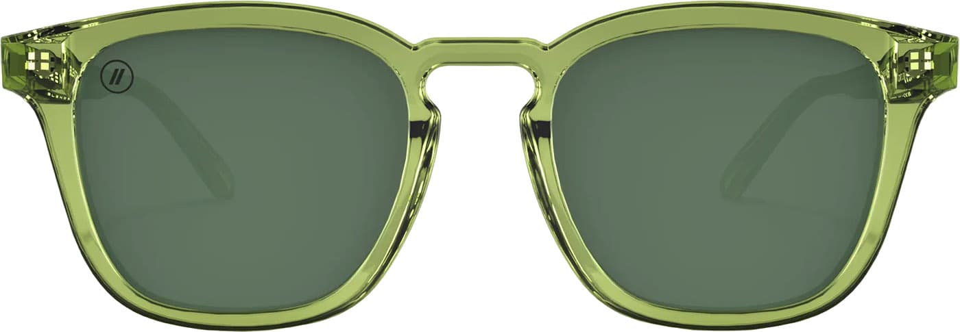 Product image for Sydney Pine Sunglasses - Gloss Crystal Green - G15 Polarized Lens - Unisex