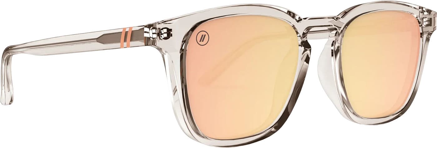 Product gallery image number 7 for product Sydney Sweet Diva Sunglasses - Clear - Pink Polarized Lens - Unisex