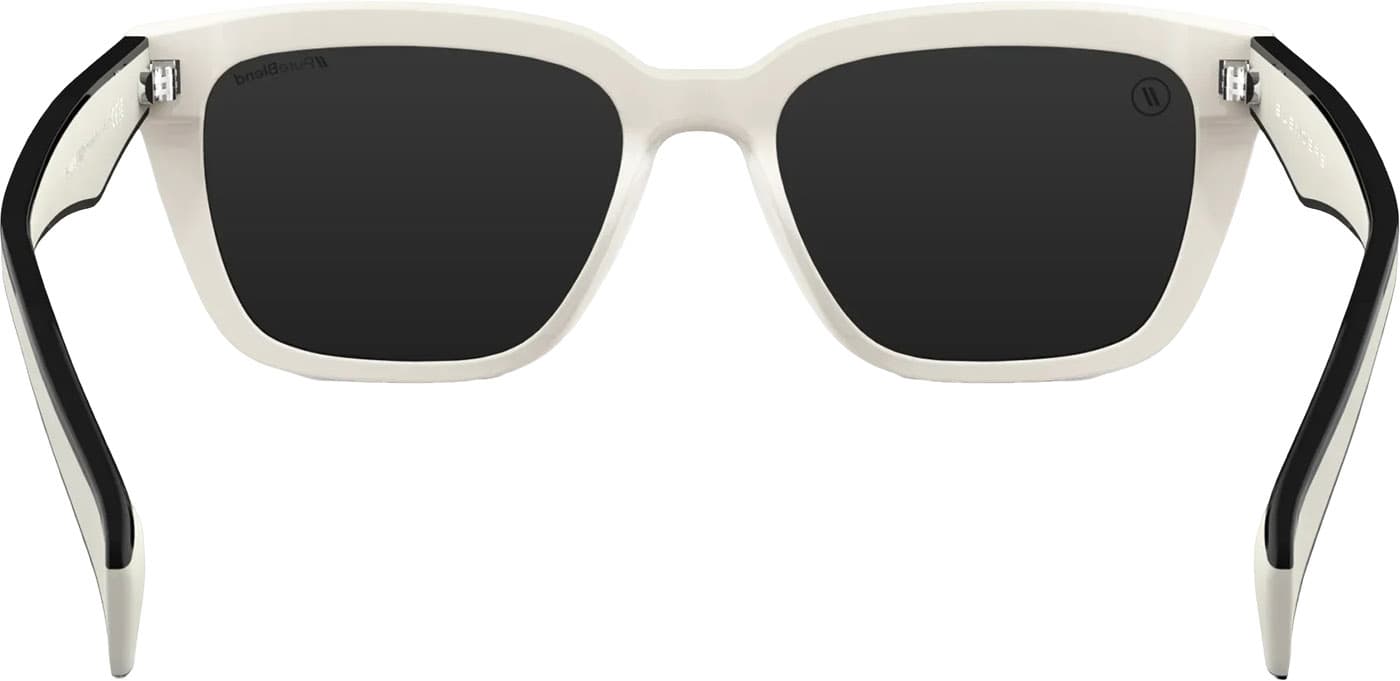 Product gallery image number 2 for product Mave White Limo Sunglasses - Gloss White - Smoke PC Polarized Lens - Unisex
