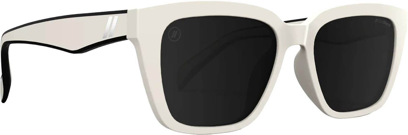 Product gallery image number 3 for product Mave White Limo Sunglasses - Gloss White - Smoke PC Polarized Lens - Unisex